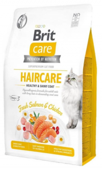 Brit Care Tahılsız Haircare Tavuklu Somonlu 2 kg Kedi Maması kullananlar yorumlar